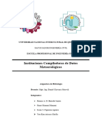 Instituciones Compiladoras de Datos Meteorológicos