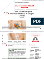 Plus de 40 Astuces Pour Maîtriser Firefox 3 Et Google Chrome