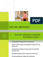 Gizi Pada Ibu Menyusui (D3)