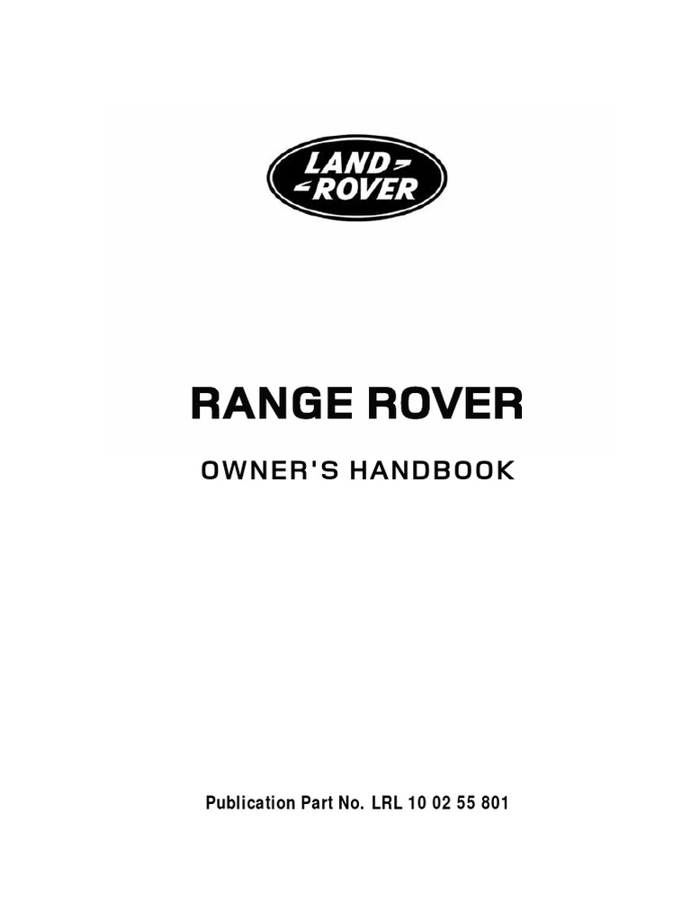 2011 Range Rover PDF Manual Transmission Headlamp