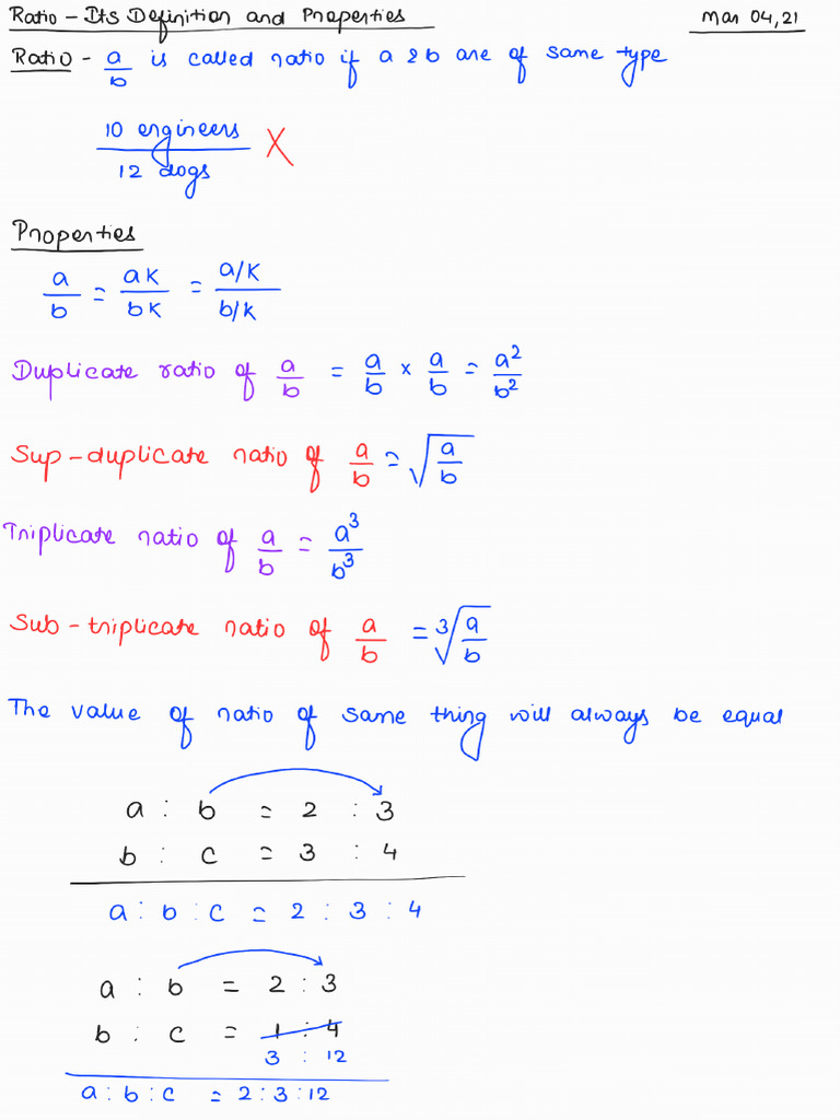 Ratio Problems for Math Enthusiasts | PDF | Elementary Geometry ...
