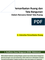 INtensitas Pemanfaatan Ruang Dalam RDTR