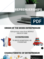 Entreprepreneurship 12 Ms - Den