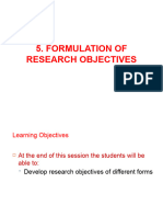 5 Research Objectives