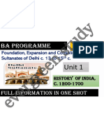 Ba Programme 3 Semester History Chapter 1 Delhi Sultanate Part 1