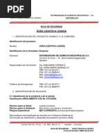 Hoja de Seguridad Soda Caustica