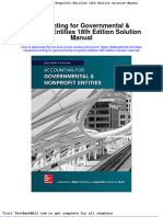 Accounting For Governmental Nonprofit Entities 18th Edition Solution Manual