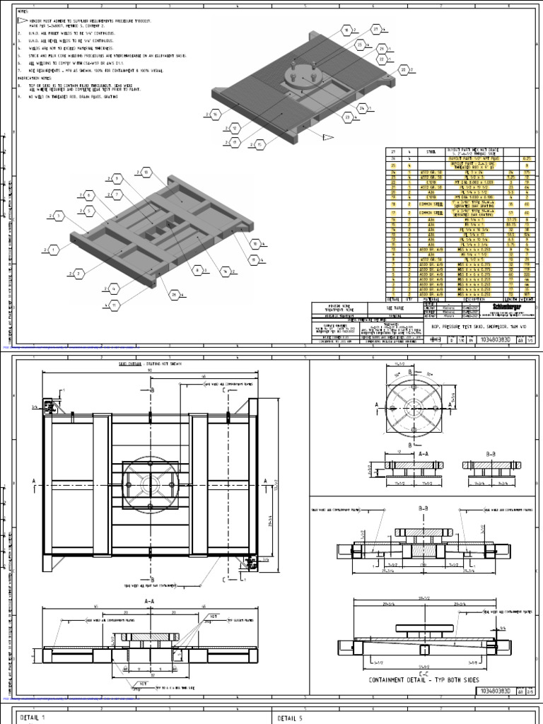 BOP Pressure Test Skid Specifications | PDF | Applied And ...