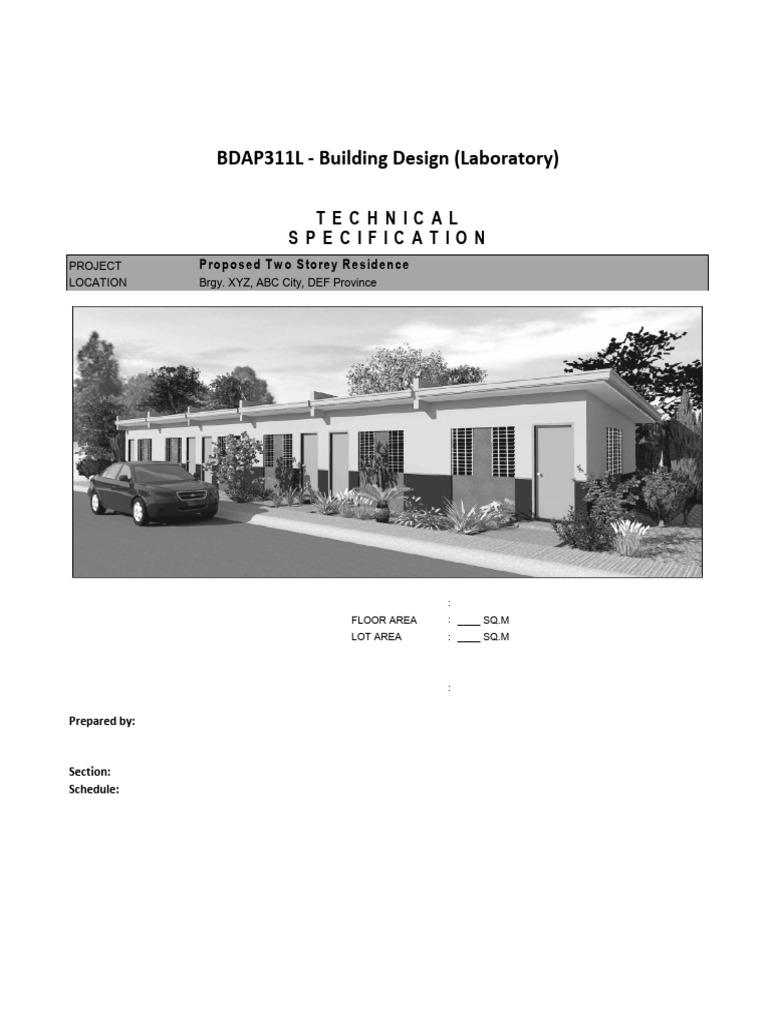 Architectural Specifications For Small Projects – EXFNKL