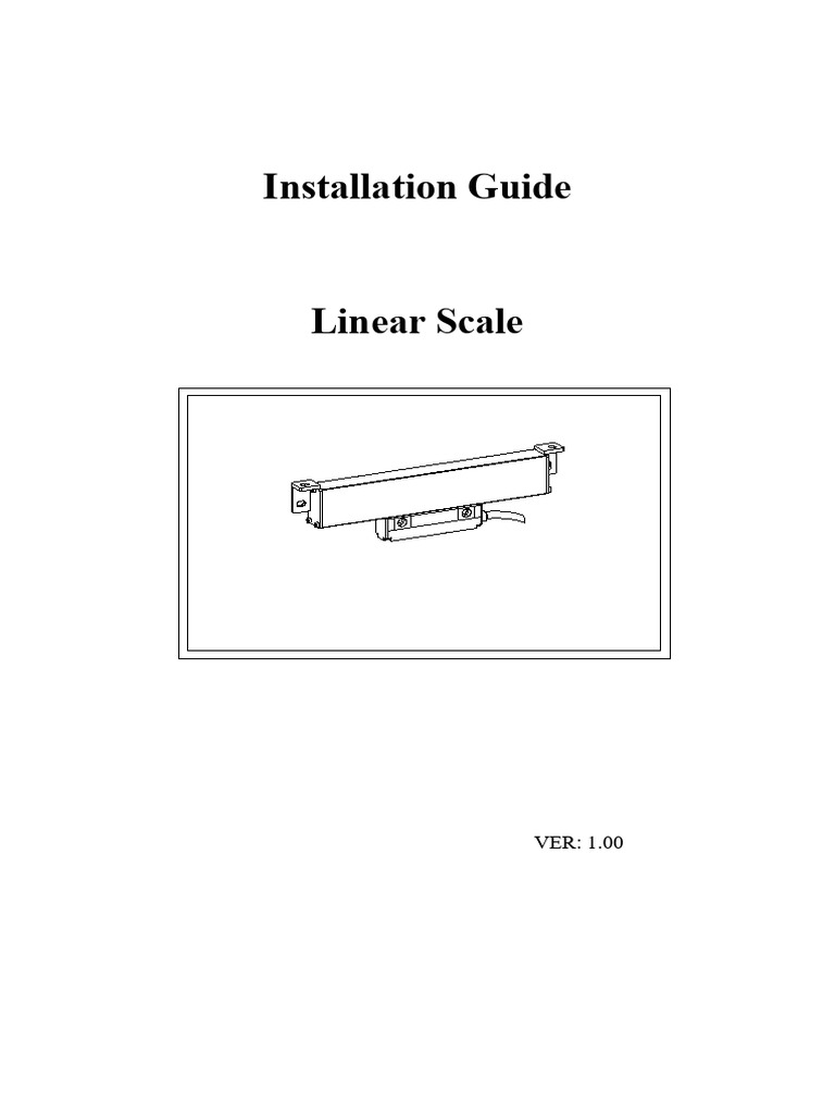 Linear Scale Installation Guide | PDF | Electrical Connector | Linearity