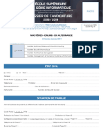 ESGI - Dossier Candidature Formation en Ligne Jan 2019 STC