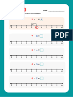 Number Line Mathematics Addition Worksheet Age 7 Primary School Activity Activity