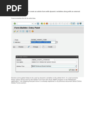 adobe form dynamic variable