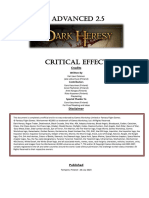 Advanced Dark Heresy - Critical Effects