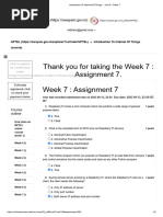 Introduction To Internet of Things - Unit 9 - Week 7