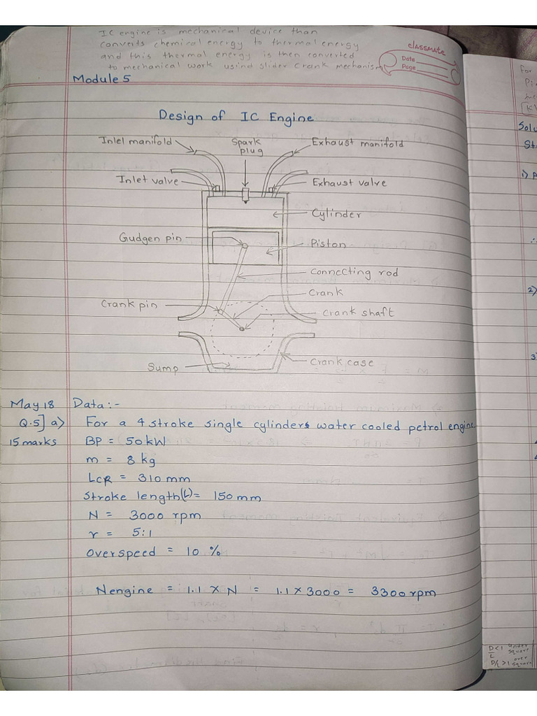 Design of IC Engine | PDF