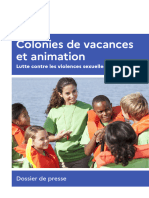 Colonies de Vacances Et Animation Lutte Contre Les Violences Sexuelles