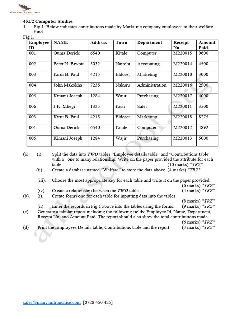 Database 3 Practical Questions Pdf Cybernetics Business