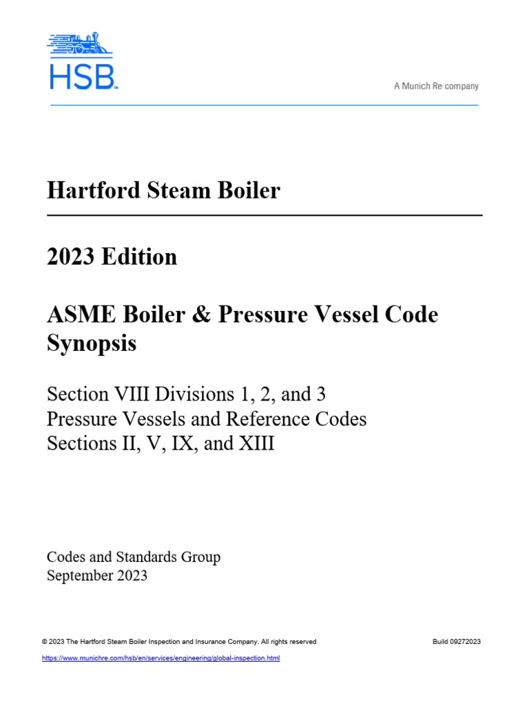 2023 ASME Boiler Code Synopsis Overview | PDF | Boiler | Mechanical ...