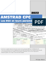 Amstrad CPC Les RSX Et Leurs Parametres 06 2022