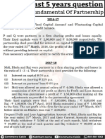 Last 5 Year Accounting For Partnership Firm