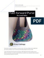 Fast Forward Chevron Purse