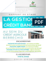 (RS OFPPT) Crédit Agricole, Gestion de Crédit