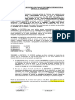 Convenio de Descuento Por Pago de Préstamo Otorgado Por La Empresa Al Trabajador P&B Posben