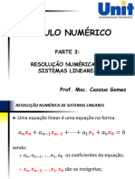 Parte 3 Sistemas Lineares Calculo Numerico Unit 2016 1