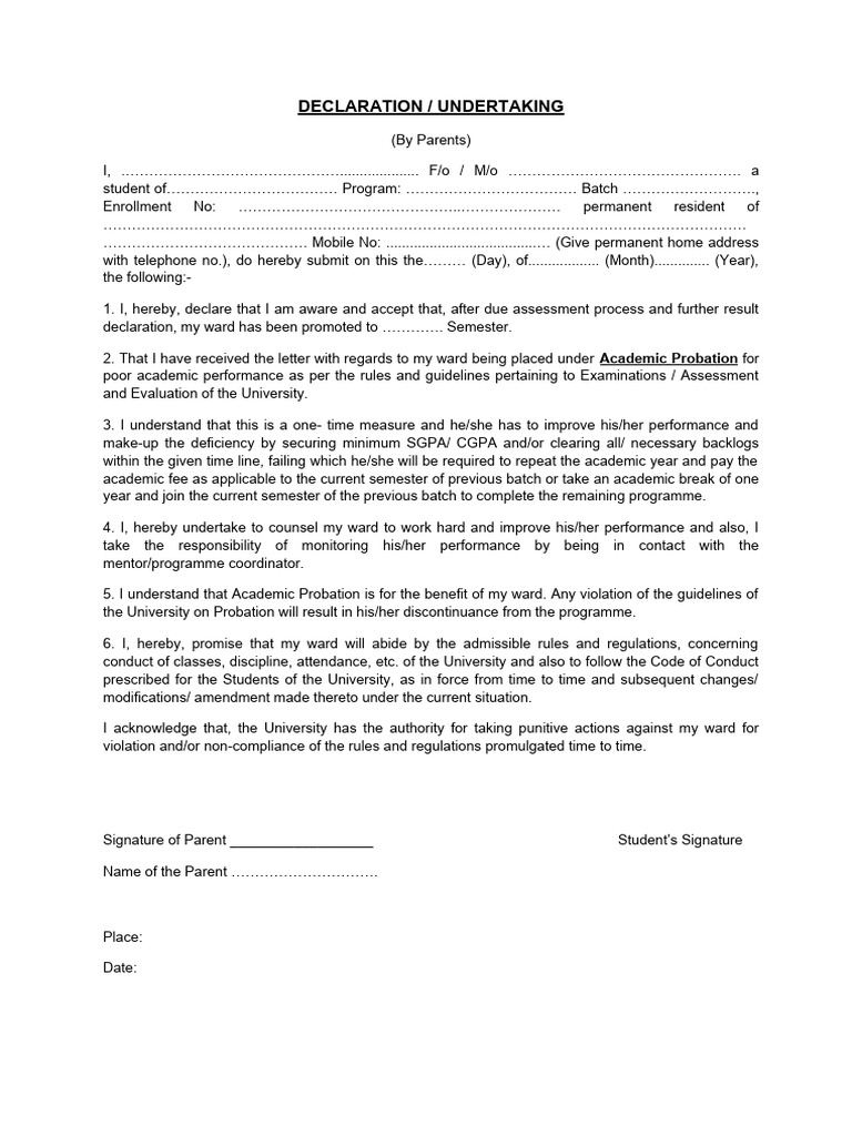 undertaking-for-promotion-through-academic-probation-download-free