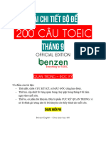 Ebook GIẢI CHI TIẾT BỘ ĐỀ 200 CÂU TOEIC THÁNG 9