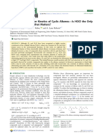 Aqueous Chlorination Kinetics of Cyclic Alkenes