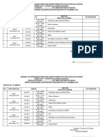 Jadwal Pelaksanaan Penilaian Akhir Semester