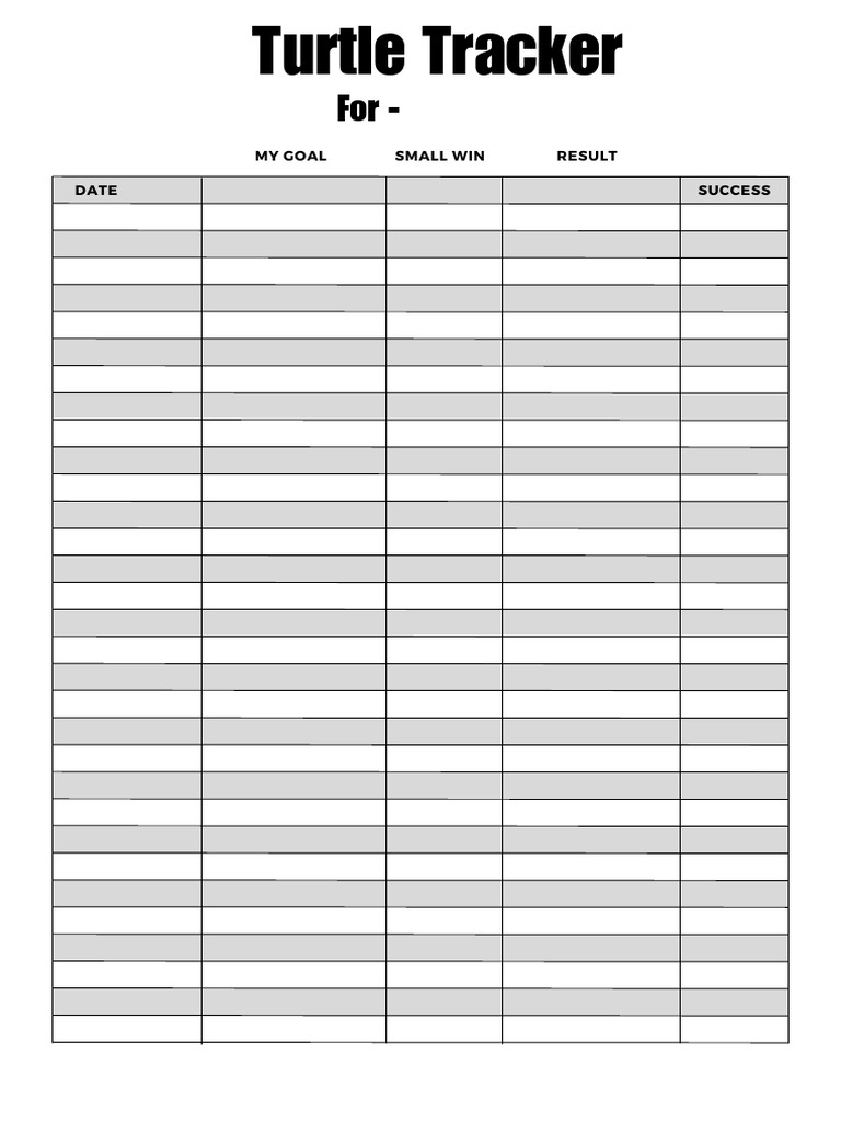 Turtle Tracking Success Log | PDF