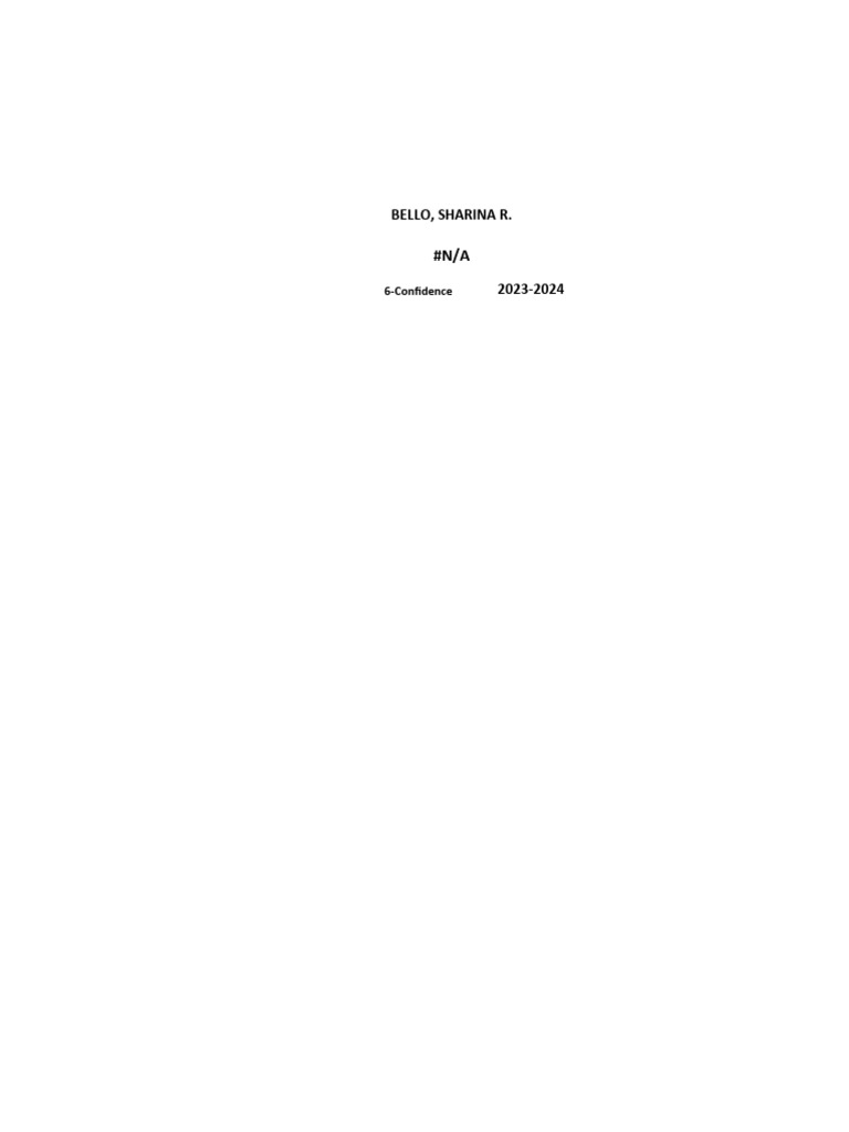 Bello, Sharina R. 6 Confidence PDF