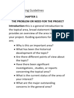 Project Writing Guidelines