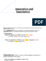 Comparatives and Superlatives