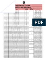 Lecture Planner (Auditing and Assurance) - PDF Only (Udesh Regular - Group 2)