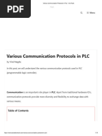 Various Communication Protocols in PLC - Inst Tools