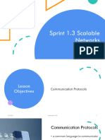 Sprint 1.3 - Scalable Netowrks