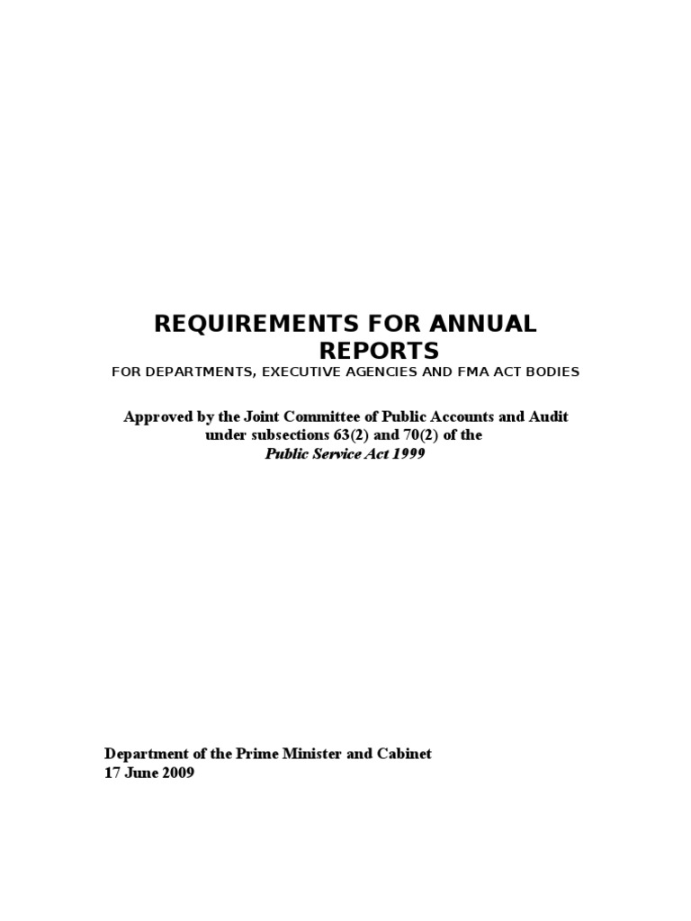 Annual Report Requirements Guide | PDF | Occupational Safety And Health ...
