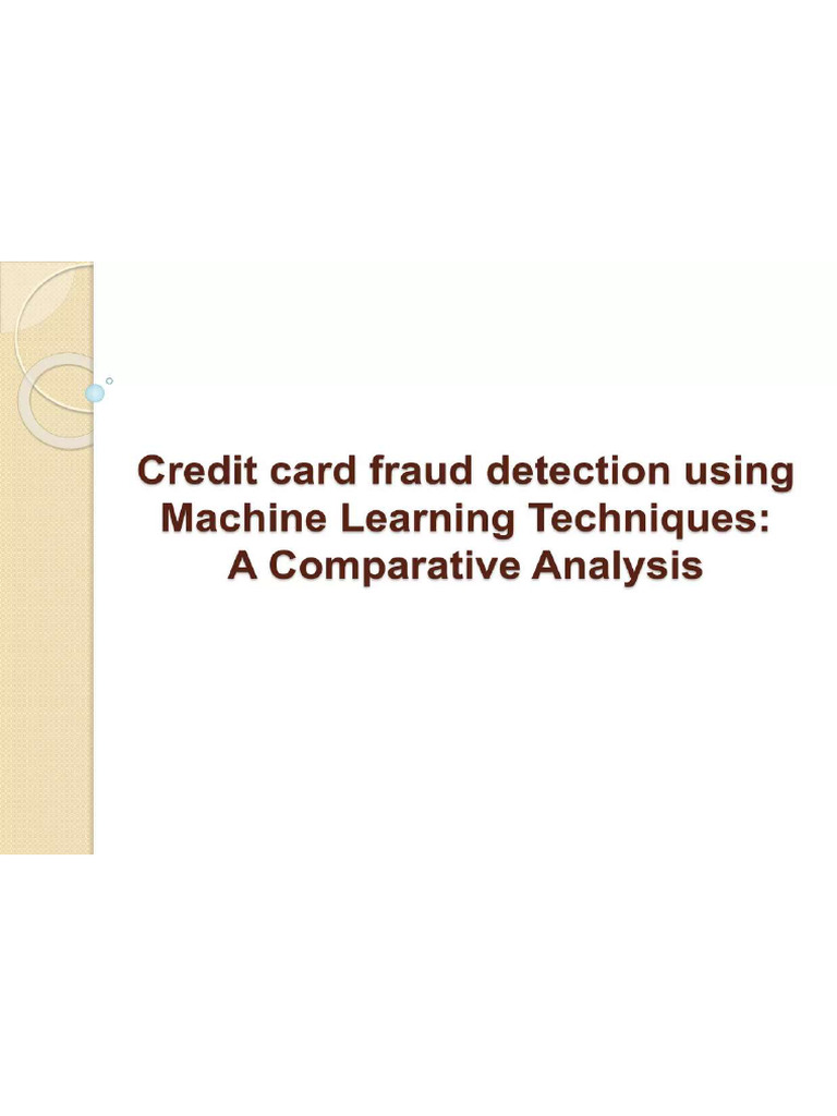 Credit Card Fraud Detection Using Machine Learning Algorithms 1 2048 PDF