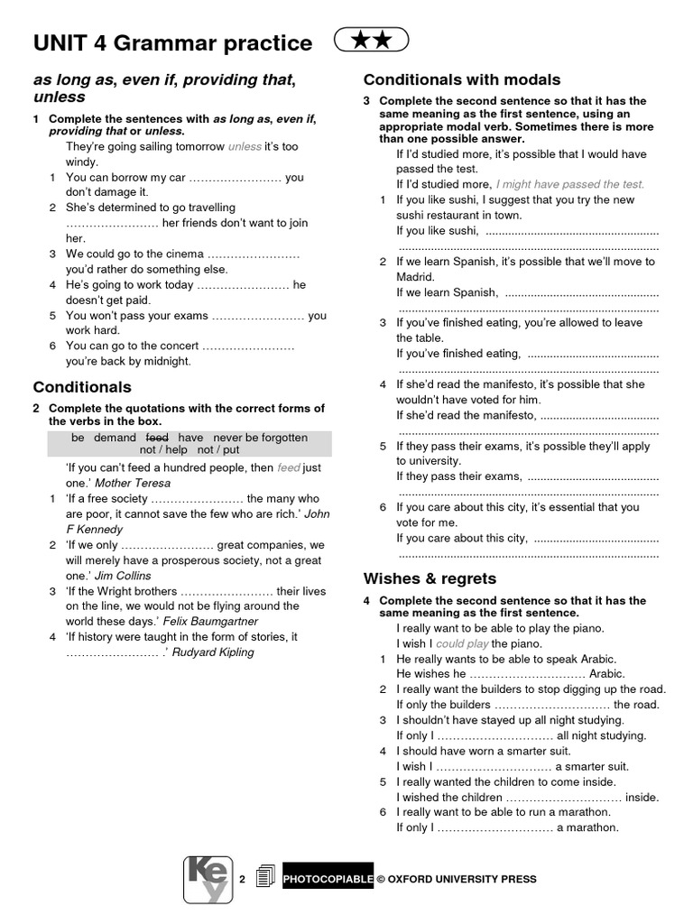 Grammar Unit 4 2star Pdf Squatting Linguistics