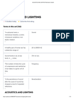 Acoustics and Lighting Flashcards - Quizlet