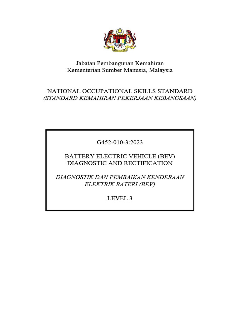 8834AG45201032023 Battery Electric Vehicle (BEV) Diagnostic and