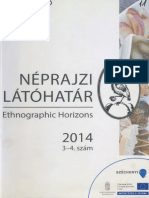 Néprajzi Látóhatár: Ethnographic Horizons