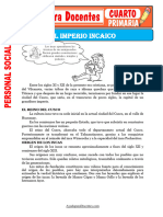 Fichas Del Imperio Incaico para Cuarto de Primaria