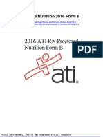 Ati RN Nutrition 2016 Form B