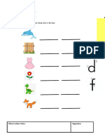 Language & Literacy 74 - Identify D and F