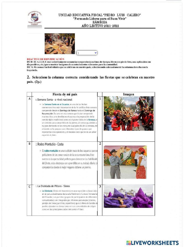 002 - Evaluacion - Educacion Cultural y Artistica - Sexto Grado ...